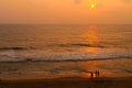 Varkala beach at sunset