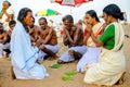 Varkala, India - February 22, 2013: Hindu Brahmin with religious