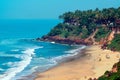 View of Varkala beach from cliff. Varkala beach Ã¢â¬â one of finest India beaches