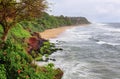 Varkala tropical beach Kerala, India Royalty Free Stock Photo