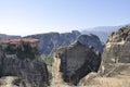 Varlaam Monastery from Meteora of Kalambaka in Greece Royalty Free Stock Photo