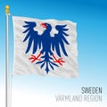 Varmland regional flag, Kingdom of Sweden, EU