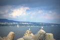 Varna bay sailing boats race Royalty Free Stock Photo