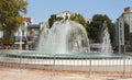 VARNA, BULGARIA - AUGUST 14, 2015: Fountain on Independence square.