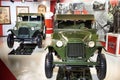 Varna, Bulgaria, August 30, 2023 Soviet military car GAZ-67 in retro museum