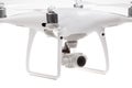 Varna, Bulgaria - FEBRUARY 9 ,2017: DJI Phantom 4 PRO drone which shoots 4k video and 20MP still images, controlled by wireless re Royalty Free Stock Photo