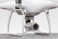 Varna, Bulgaria - FEBRUARY 9 ,2017: DJI Phantom 4 PRO drone which shoots 4k video and 20MP still images, controlled by wireless