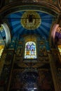 The interior of the Dormition of the Mother of God Cathedral Bulgarian Orthodox cathedral