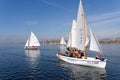 Sailing boat race Royalty Free Stock Photo