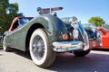 Varna, Bulgaria, September 09, 2023 Retro car Jaguar XK140 outdoors