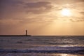 Varna Lighthouse Morning Beautiful Clouds