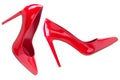 Varnished red shoes Royalty Free Stock Photo