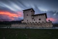 Varona Tower in Alava, sunset with colour Royalty Free Stock Photo