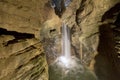 Varone, Lake Garda, Italy, Europe, August 2019, Varone Cascata waterfalls and caverns