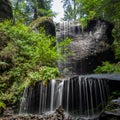 Varsag waterfall, Harghita county, Romania Royalty Free Stock Photo