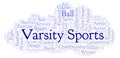 Varsity Sports word cloud.