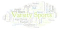 Varsity Sports word cloud.