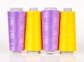 Vary colored thread coils Royalty Free Stock Photo