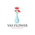 Vas Flower Ceramic Interior Objective Business Logo