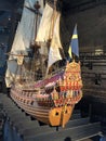 Scale model of 17th-century Vasa warship Royalty Free Stock Photo