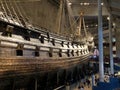 Vasa Museum, The Vasa ship capsized and sank in Stockholm 1628 and salvaged after 333 years on the sea bed Royalty Free Stock Photo
