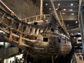 Vasa Museum: The Vasa ship capsized and sank in Stockholm 1628 and salvaged after 333 years on the sea bed Royalty Free Stock Photo