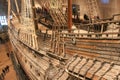 The Vasa warship salvaged from the sea and displayed at Vasa Museum, Stockholm, Sweden Royalty Free Stock Photo