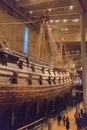 The Vasa warship salvaged from the sea and displayed at Vasa Museum, Stockholm, Sweden Royalty Free Stock Photo