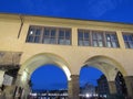 Vasari Corridor. Near Vecchio bridge. Royalty Free Stock Photo