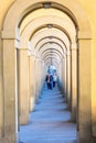 Vasari Corridor in Florence Royalty Free Stock Photo