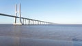 Vasco da Gama bridge in Lisbon Portugal