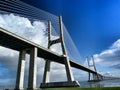 Vasco da Gama bridge, Lisbon, Portugal Royalty Free Stock Photo