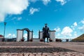 Vasco da Gama statue in Angra do Heroismo Royalty Free Stock Photo