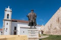 Vasco da Gama statue. Sines, Portugal Royalty Free Stock Photo