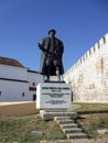 Vasco de Gama at the Sines fortress. Royalty Free Stock Photo