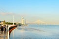 Vasco Gama bridge Myriad Lisbon Royalty Free Stock Photo