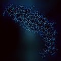 Vascular endothelial growth factor A (VEGF A) protein molecule. 3D rendering based on protein data bank entry 3v2a. Ball-and-stick