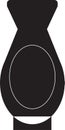 Black and white isolated vase and jar icon. Vector illustration of jug and pitcher on white background Royalty Free Stock Photo
