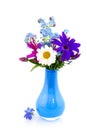 Vase with cheerful flowers