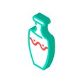 vase clay crockery isometric icon vector illustration