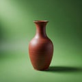 The vase features subtle horizontal ridges that create a textured appearance Royalty Free Stock Photo