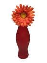 Vase and orage flower