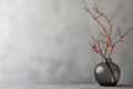 Vase of Orange Flowers on Table Royalty Free Stock Photo