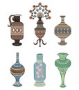Vase ornament element vector