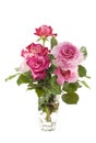 Vase of Pink Roses Royalty Free Stock Photo