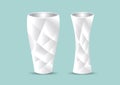 Vase polygon vector illustration, 3d product vector design, Home decoration Royalty Free Stock Photo