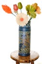 Vase with Wood Flowers Royalty Free Stock Photo