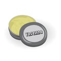 Vaseline petroleum for cosmetic use vector illustration Royalty Free Stock Photo