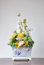 Vases artificial flowers