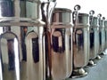 Vases in line Royalty Free Stock Photo